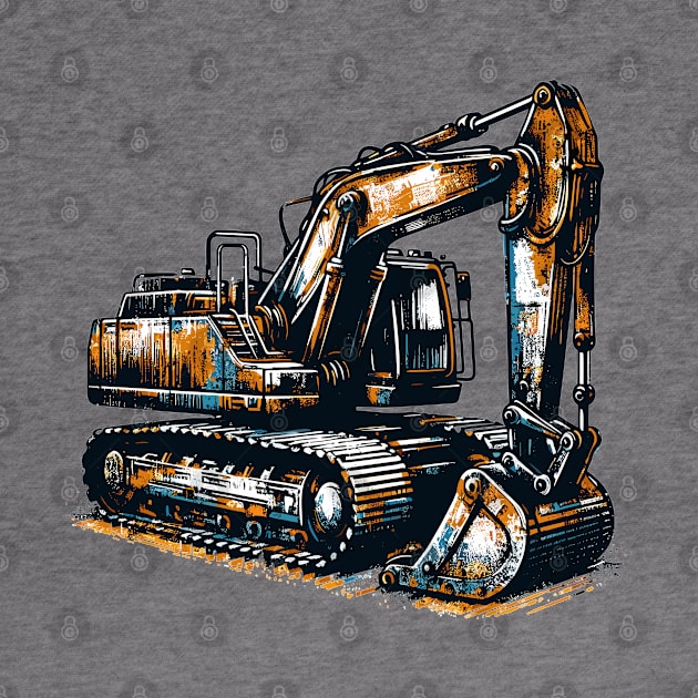 Excavator by Vehicles-Art